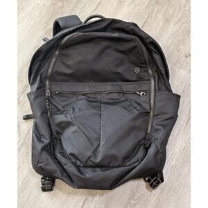Lululemon All Day Backpack Workout Sports Laptop School Bag Black 7 Pockets